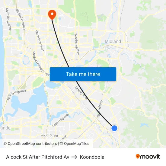 Alcock St After Pitchford Av to Koondoola map
