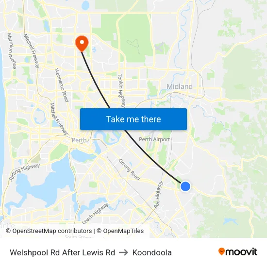 Welshpool Rd After Lewis Rd to Koondoola map