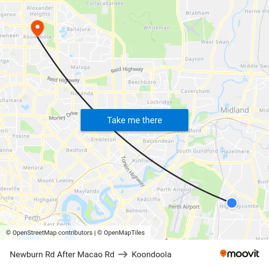 Newburn Rd After Macao Rd to Koondoola map