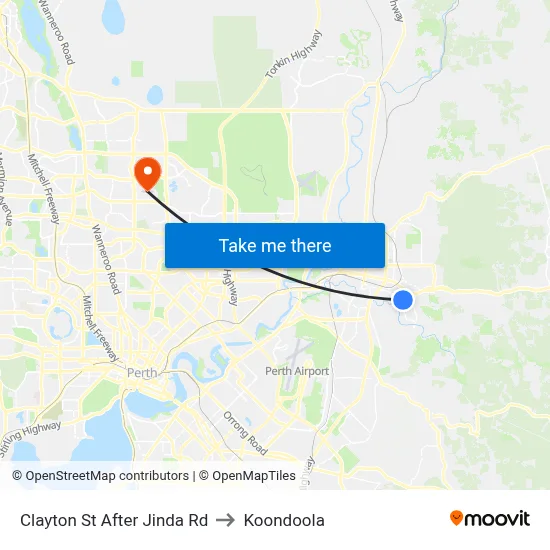 Clayton St After Jinda Rd to Koondoola map