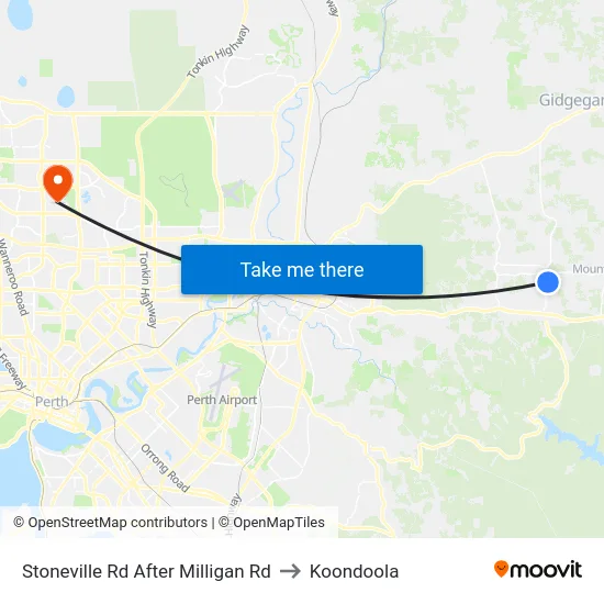 Stoneville Rd After Milligan Rd to Koondoola map