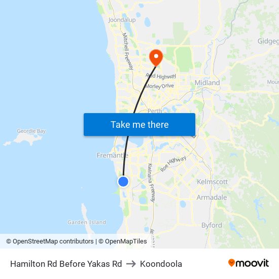 Hamilton Rd Before Yakas Rd to Koondoola map