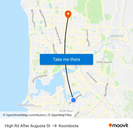 High Rd After Augusta St to Koondoola map