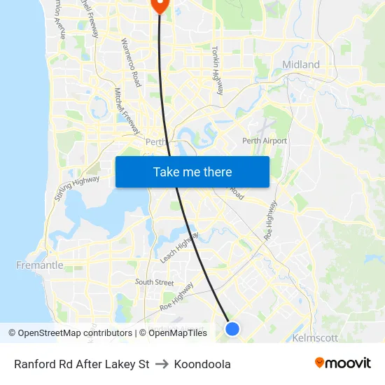 Ranford Rd After Lakey St to Koondoola map