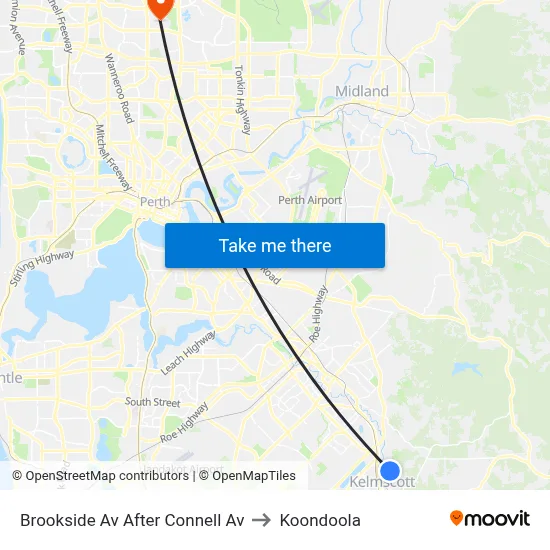 Brookside Av After Connell Av to Koondoola map
