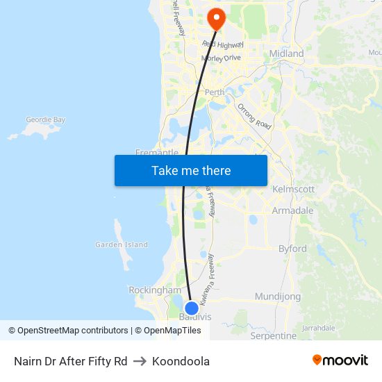 Nairn Dr After Fifty Rd to Koondoola map