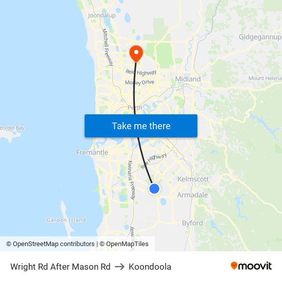 Wright Rd After Mason Rd to Koondoola map