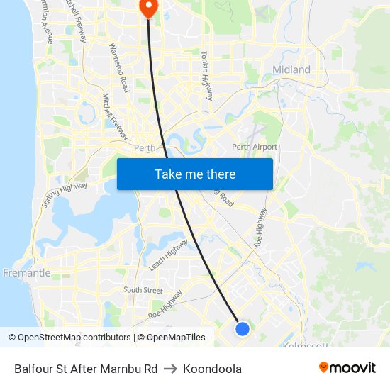 Balfour St After Marnbu Rd to Koondoola map