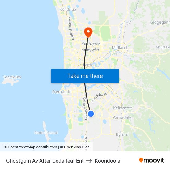 Ghostgum Av After Cedarleaf Ent to Koondoola map