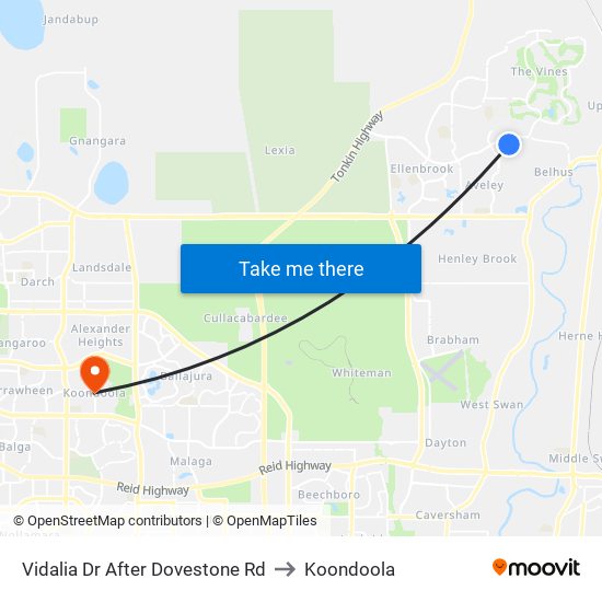 Vidalia Dr After Dovestone Rd to Koondoola map