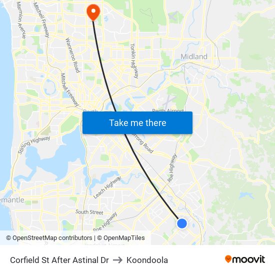 Corfield St After Astinal Dr to Koondoola map