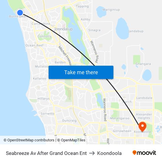 Seabreeze Av After Grand Ocean Ent to Koondoola map