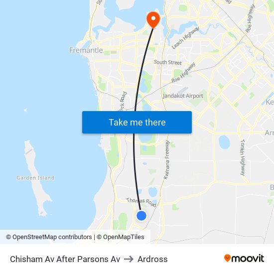 Chisham Av After Parsons Av to Ardross map