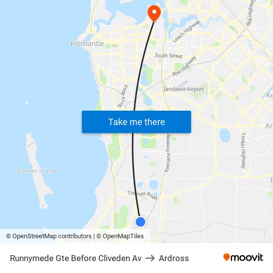 Runnymede Gte Before Cliveden Av to Ardross map