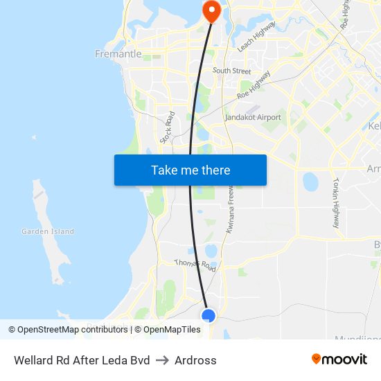 Wellard Rd After Leda Bvd to Ardross map