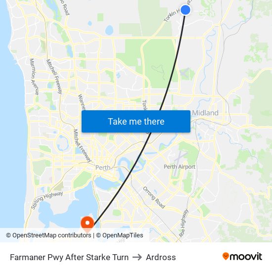 Farmaner Pwy After Starke Turn to Ardross map