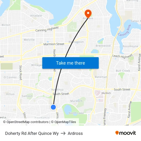 Doherty Rd After Quince Wy to Ardross map
