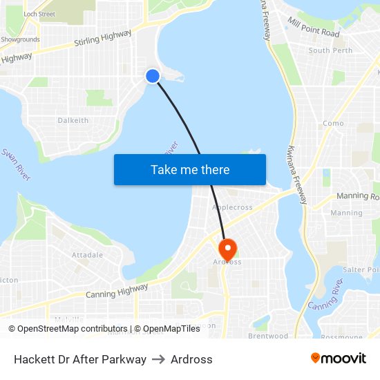 Hackett Dr After Parkway to Ardross map