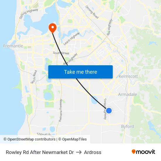 Rowley Rd After Newmarket Dr to Ardross map
