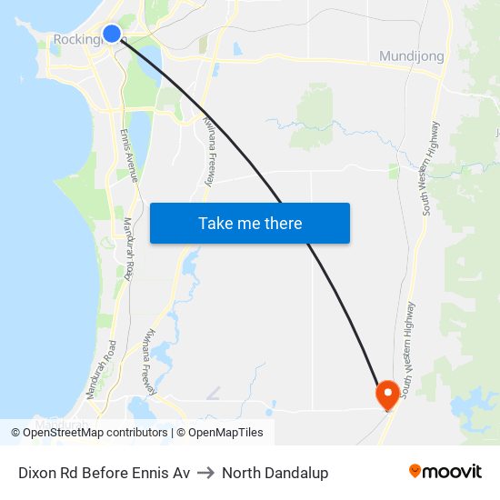 Dixon Rd Before Ennis Av to North Dandalup map