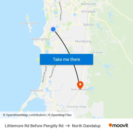 Littlemore Rd Before Pengilly Rd to North Dandalup map