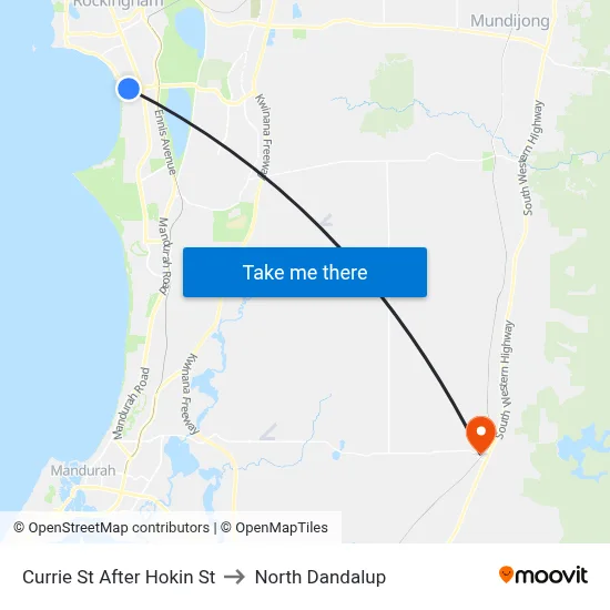 Currie St After Hokin St to North Dandalup map
