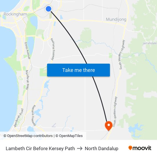 Lambeth Cir Before Kersey Path to North Dandalup map