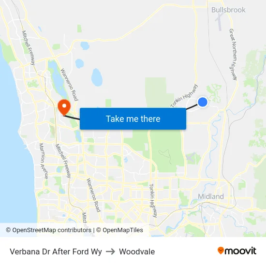 Verbana Dr After Ford Wy to Woodvale map