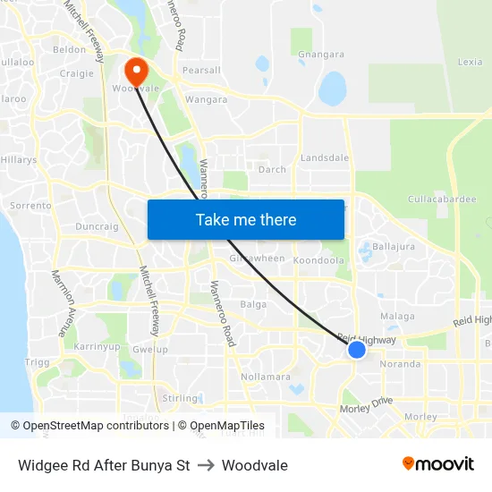 Widgee Rd After Bunya St to Woodvale map