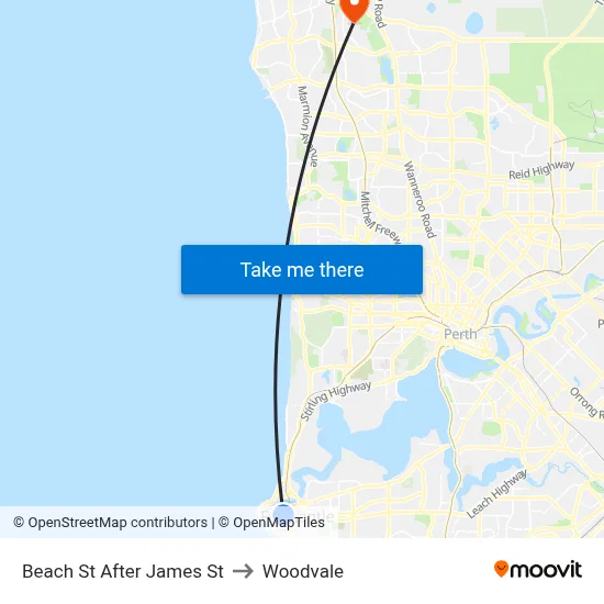 Beach St After James St to Woodvale map