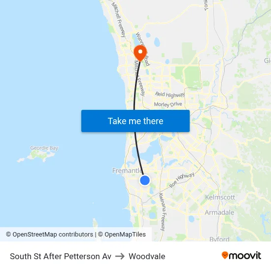 South St After Petterson Av to Woodvale map