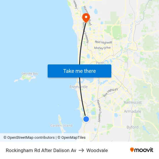 Rockingham Rd After Dalison Av to Woodvale map