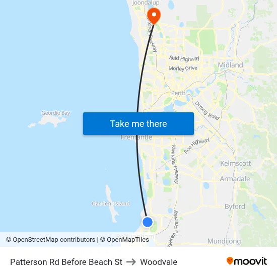 Patterson Rd Before Beach St to Woodvale map