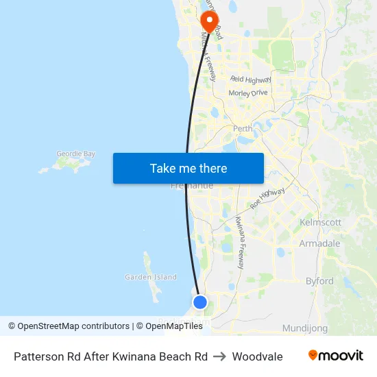 Patterson Rd After Kwinana Beach Rd to Woodvale map