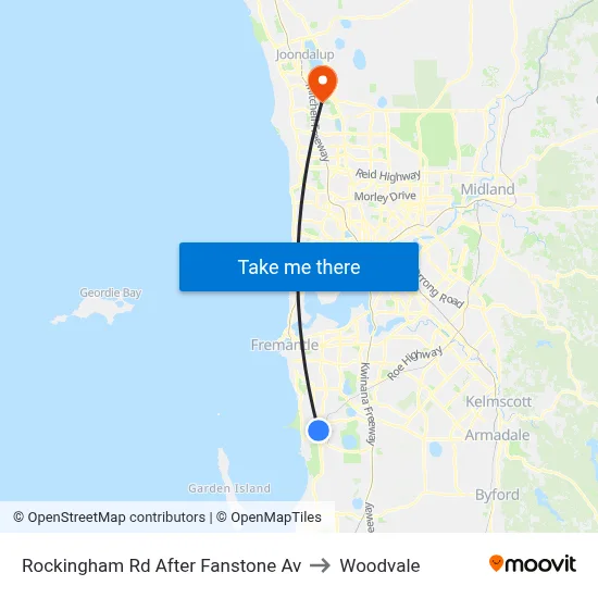Rockingham Rd After Fanstone Av to Woodvale map