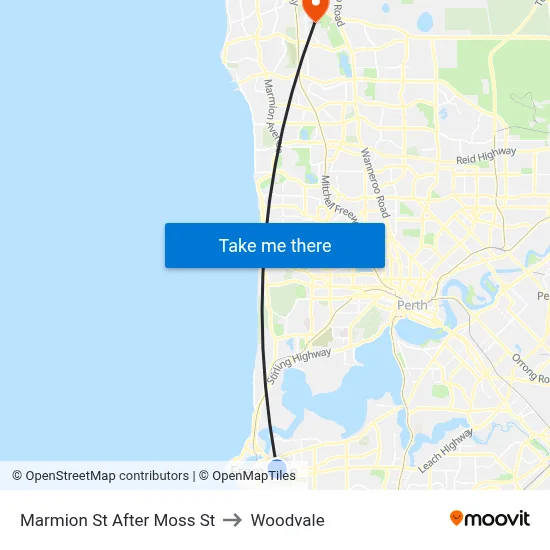 Marmion St After Moss St to Woodvale map
