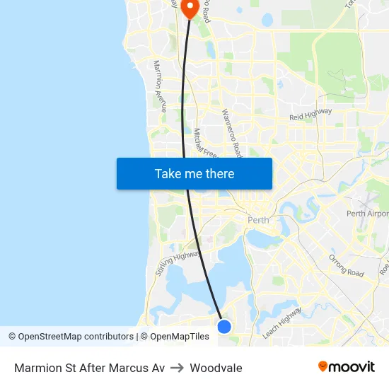 Marmion St After Marcus Av to Woodvale map