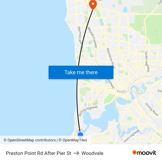Preston Point Rd After Pier St to Woodvale map