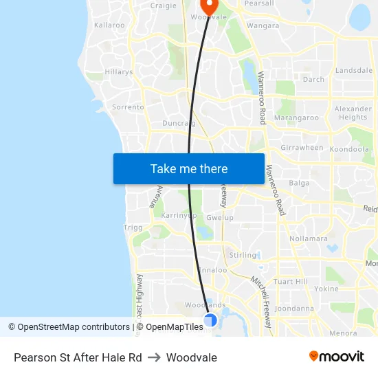 Pearson St After Hale Rd to Woodvale map