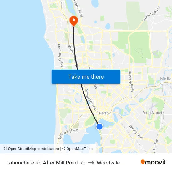 Labouchere Rd After Mill Point Rd to Woodvale map