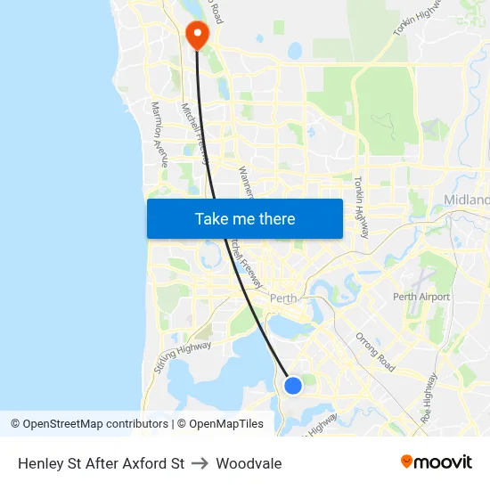 Henley St After Axford St to Woodvale map