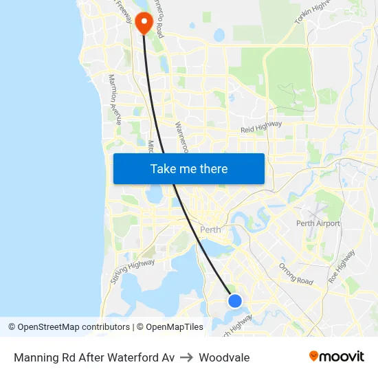 Manning Rd After Waterford Av to Woodvale map