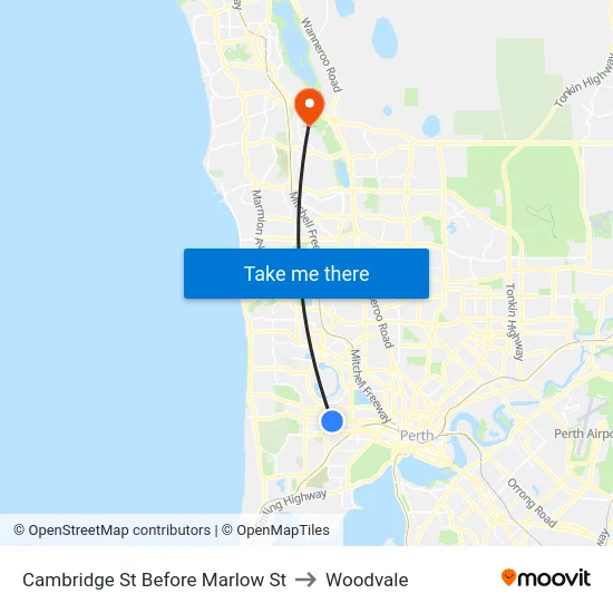 Cambridge St Before Marlow St to Woodvale map