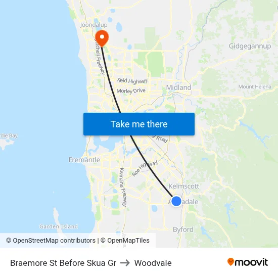 Braemore St Before Skua Gr to Woodvale map