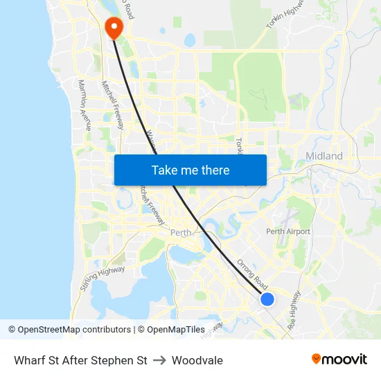 Wharf St After Stephen St to Woodvale map
