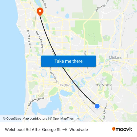 Welshpool Rd After George St to Woodvale map