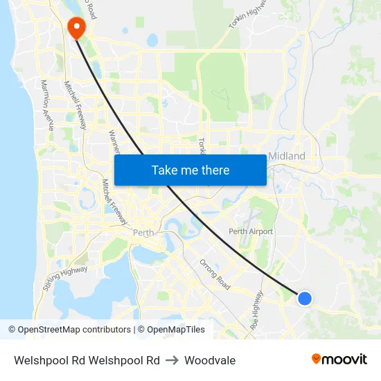 Welshpool Rd Welshpool Rd to Woodvale map