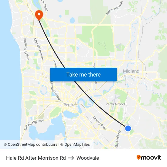 Hale Rd After Morrison Rd to Woodvale map