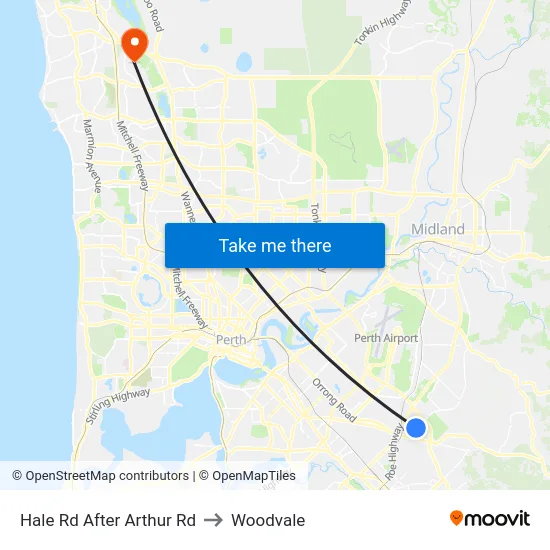 Hale Rd After Arthur Rd to Woodvale map