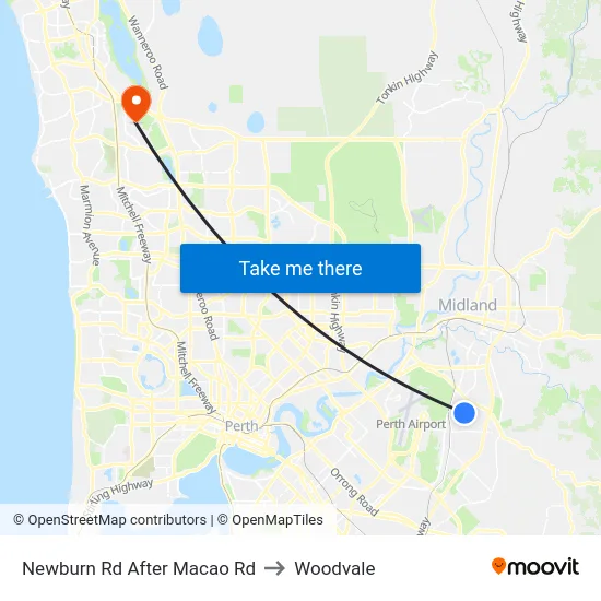 Newburn Rd After Macao Rd to Woodvale map